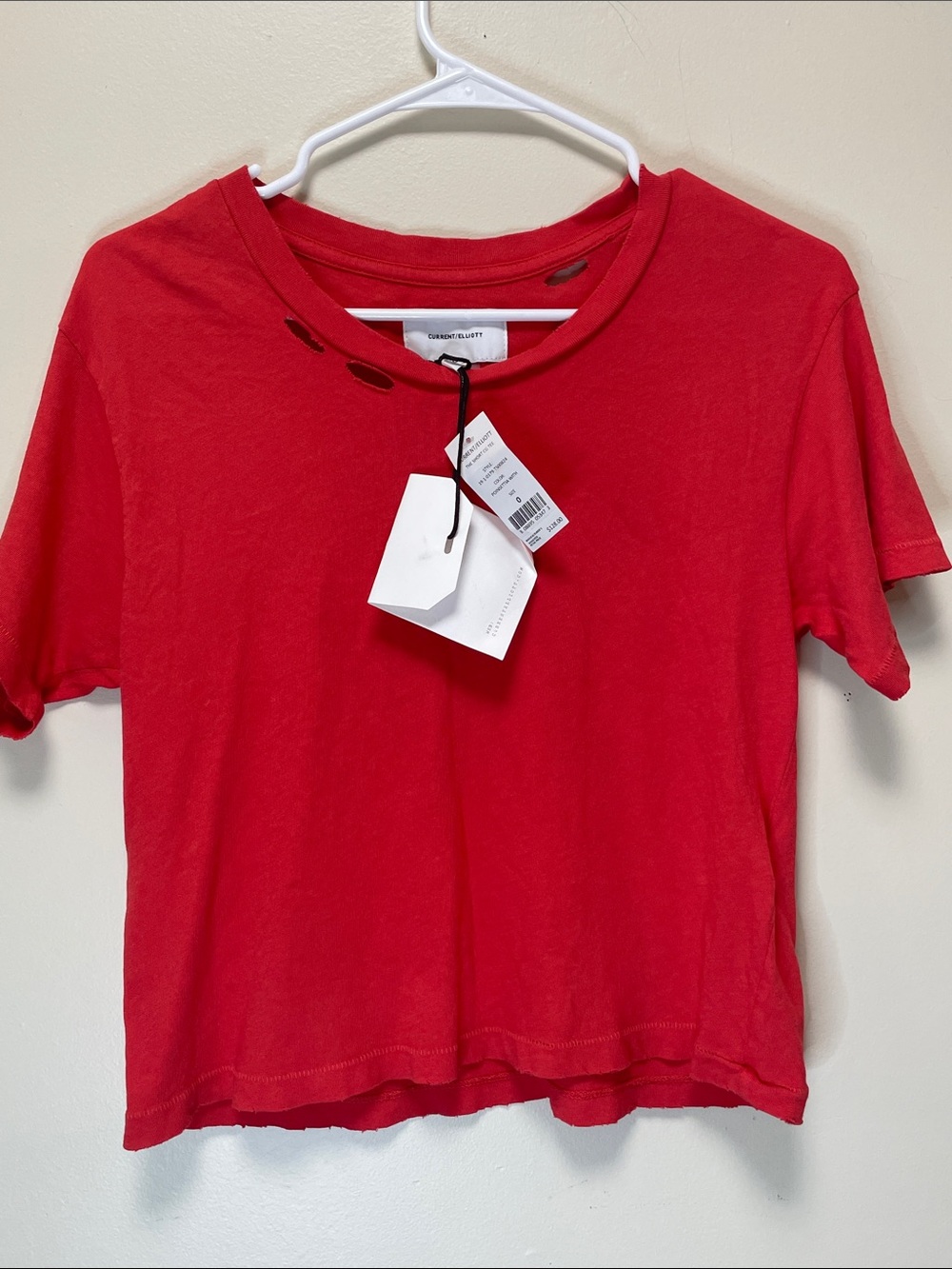 ✨ Brand New with Tags - Current/Elliott “The Short CG Tee” in Poinsettia Red ✨@